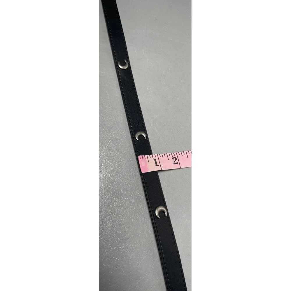 Womens Black Slim Belt‎ 34
